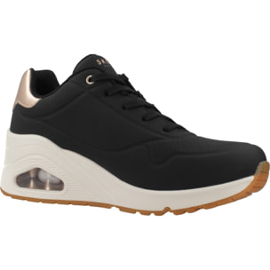 Sneakers De  Mujer Uno Wedge - Hi Steps Negro