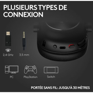 Casque gamer LOGITECH G PRO X 2 Lightspeed + Support