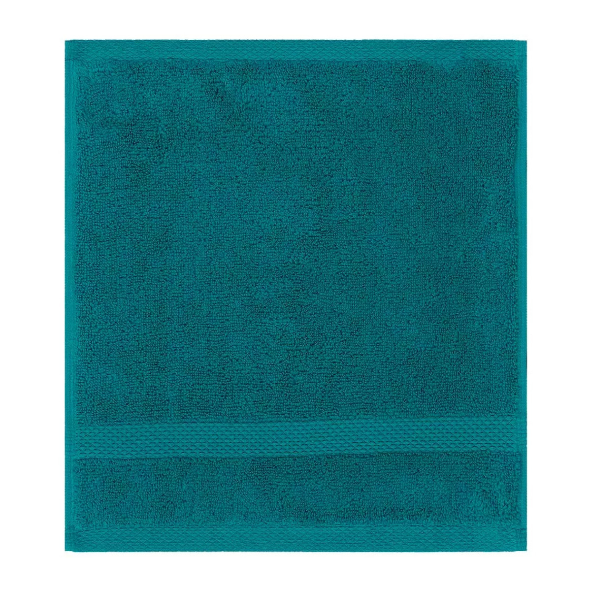 Carre pur coton 550 g/m² uni vert Elea emeraude