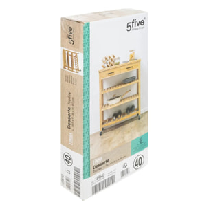 Desserte grand modèle 2 tiroirs "Linha" bambou