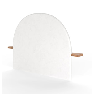 Tête de lit en plâtre blanc cassé et bois d'acacia 175 cm - Fira
