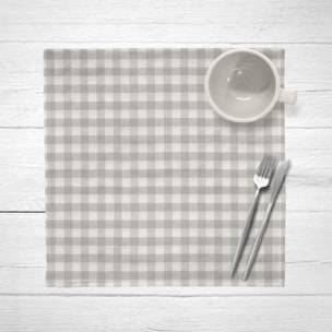 Pack de 2 serviettes Carreaux 150-10 - 45x45 cm