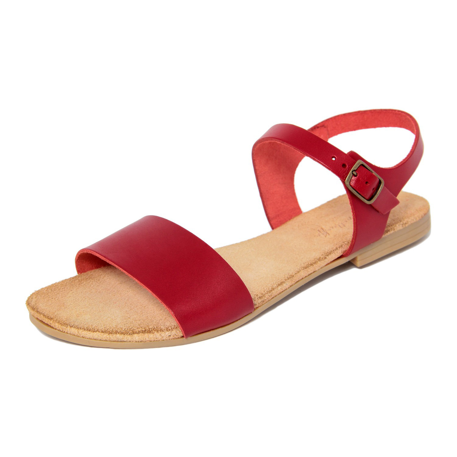 Sandalo flat Lionellaeffe ECCELLENZA TOSCANA Rosso