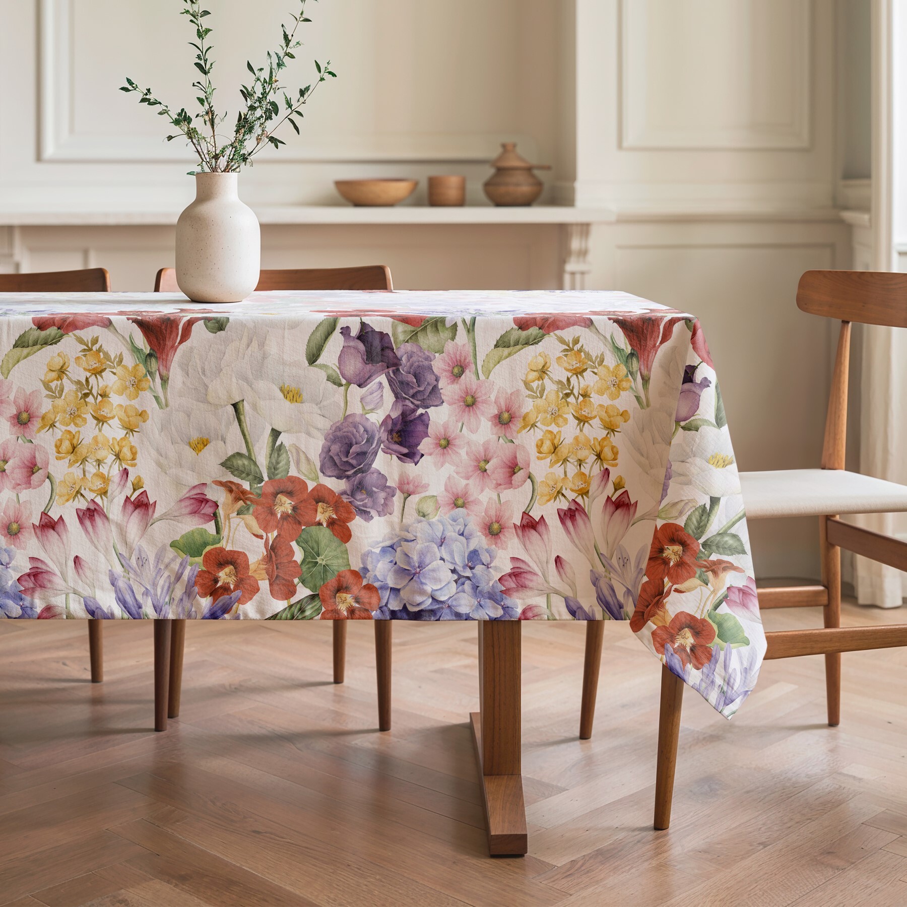 Nappe imprimée anti-tâches BASILIA MULTICOLOR