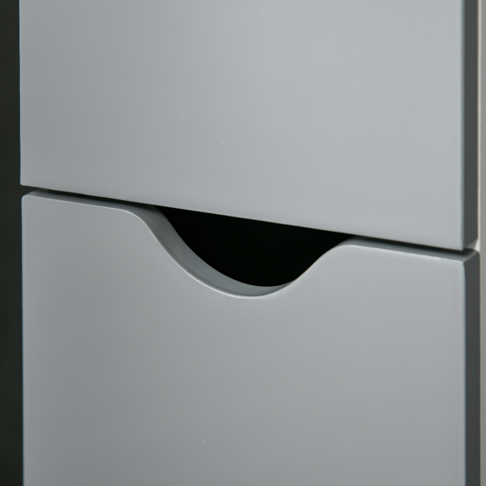 Columna de Baño Mueble de Baño con Puertas y Estantes Abiertos Armario de Baño Estilo Moderno 15,2x29,8x118 cm Blanco y Gris