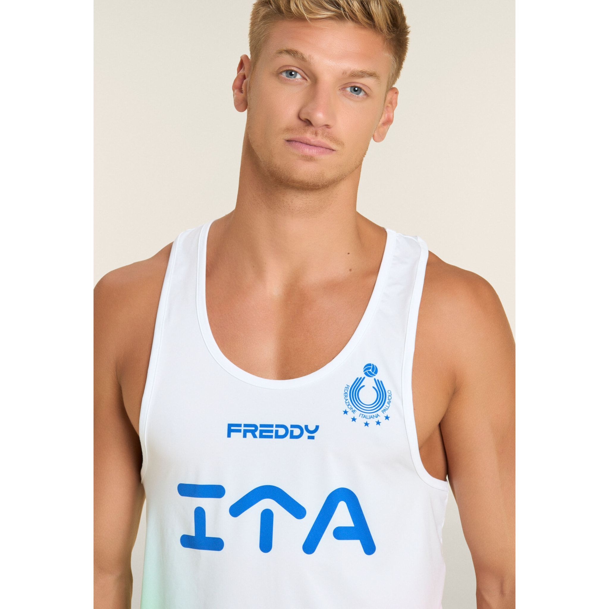 Canotta uomo Beach Volley Italia 2025/26 con protezione UV