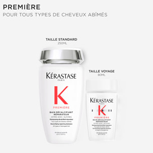 Premiere - Shampoing décalcifiant réparateur pour cheveux abîmés