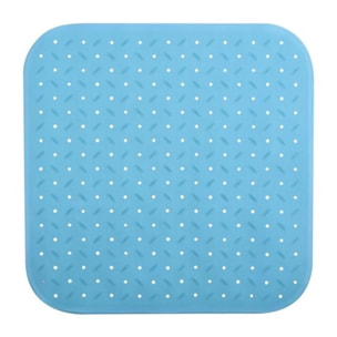 Tapis Fond de douche antidérapant Caoutchouc CLASS 54x54cm Bleu Ciel MSV