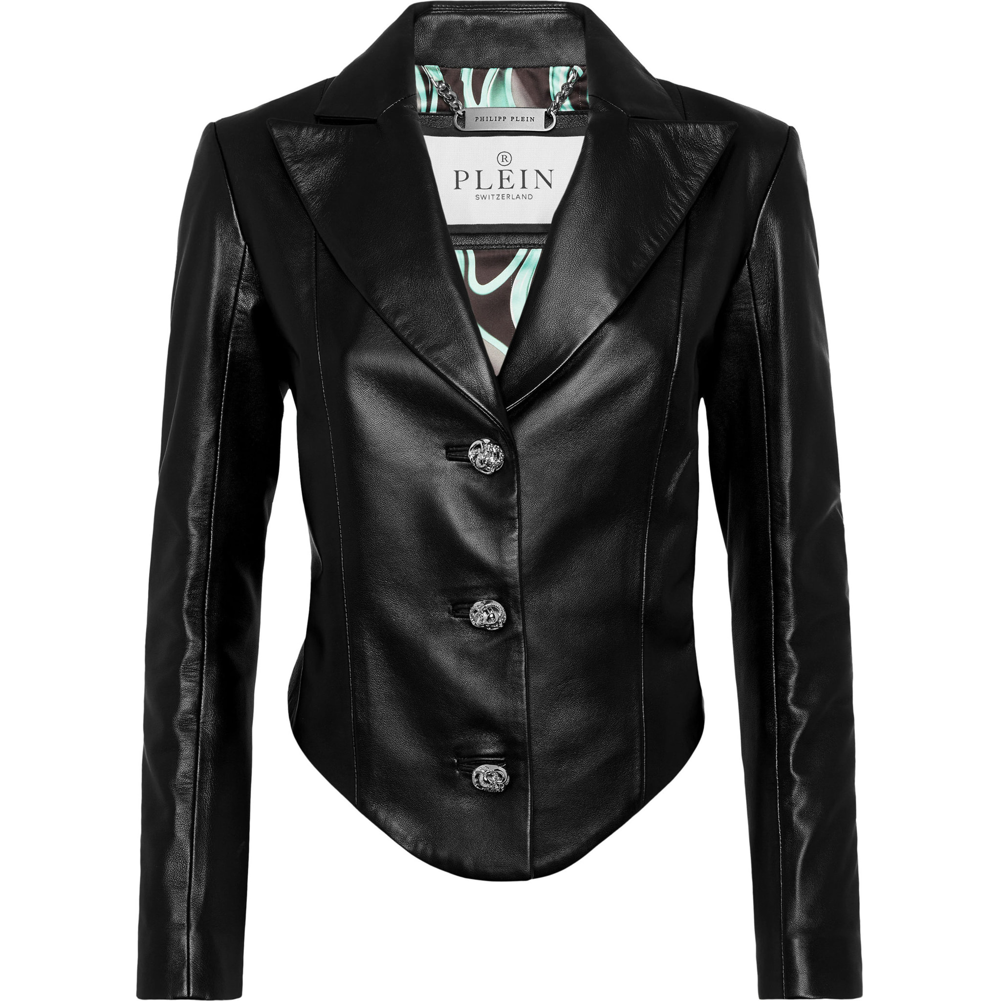 PHILIPP PLEIN Blazer de cuero FLAME