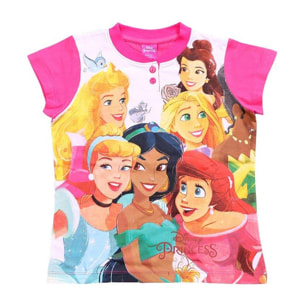 Pigiama corto Disney Princess Fuxia Lei Disney Fuxia