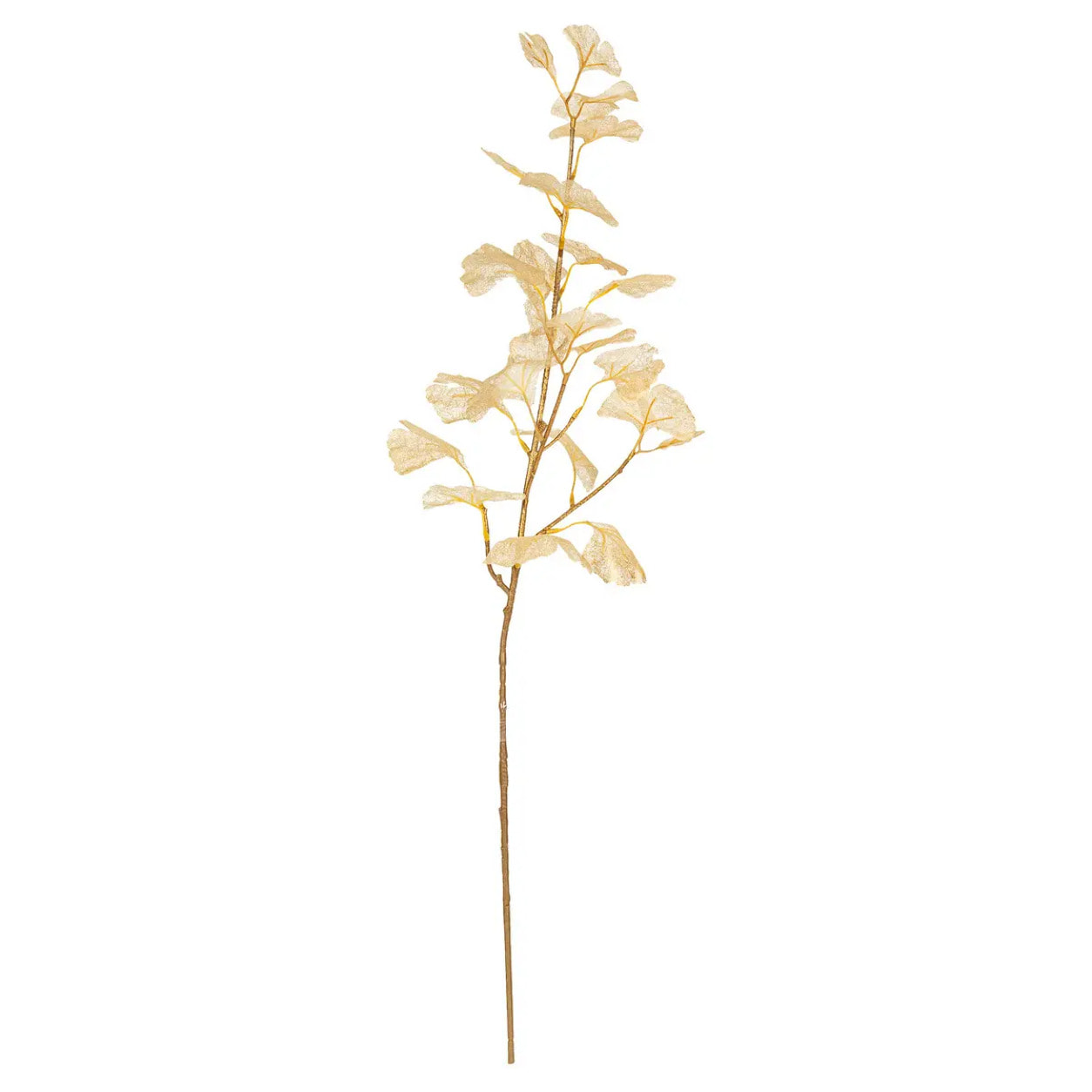 Branche Ginkgo doré 77cm