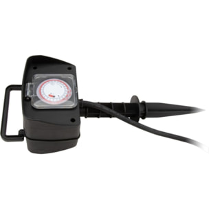 Multiprise ZENITECH 1.5m piquet 2 prises 16A + programmateur