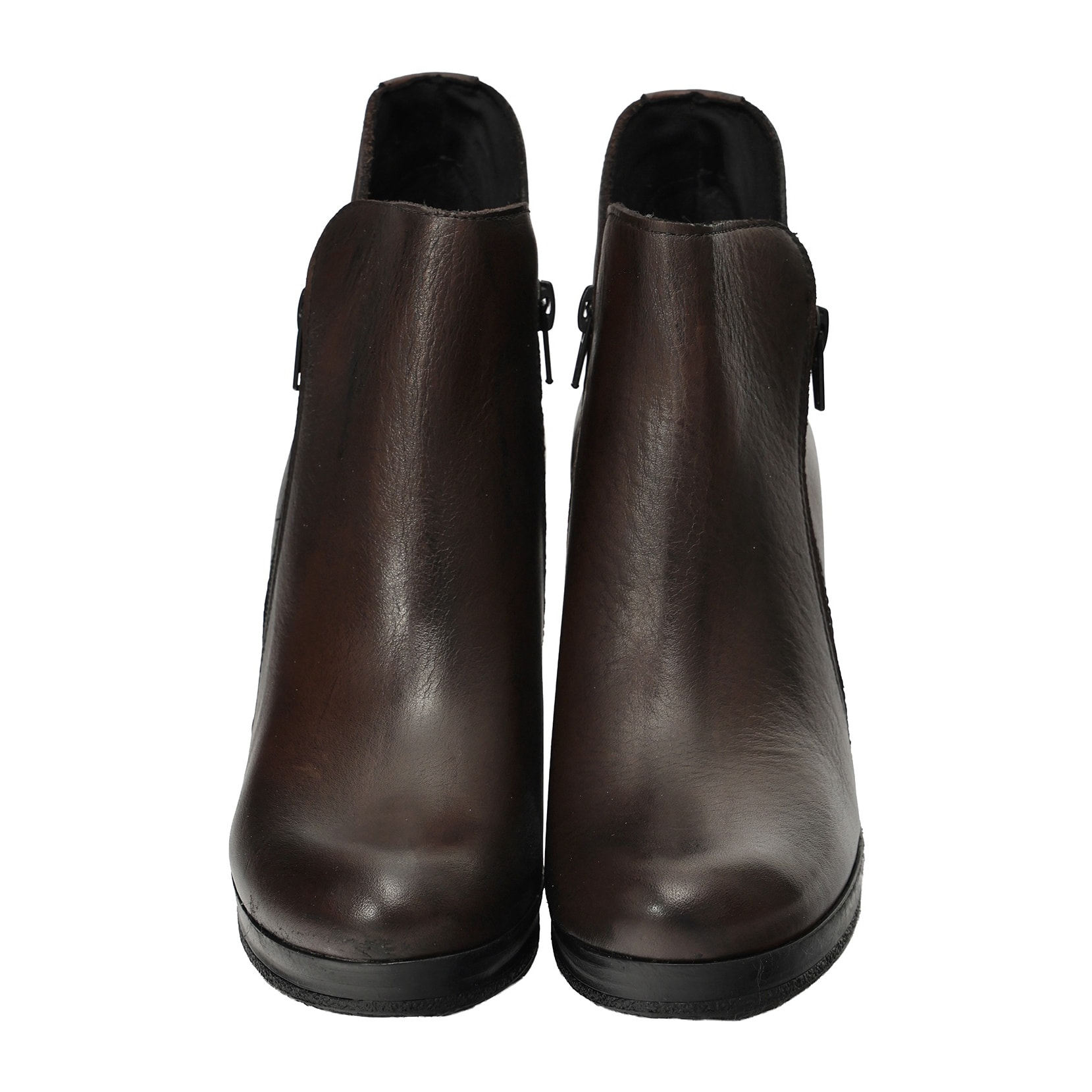 Tronchetti in vera pella con doppia lampo