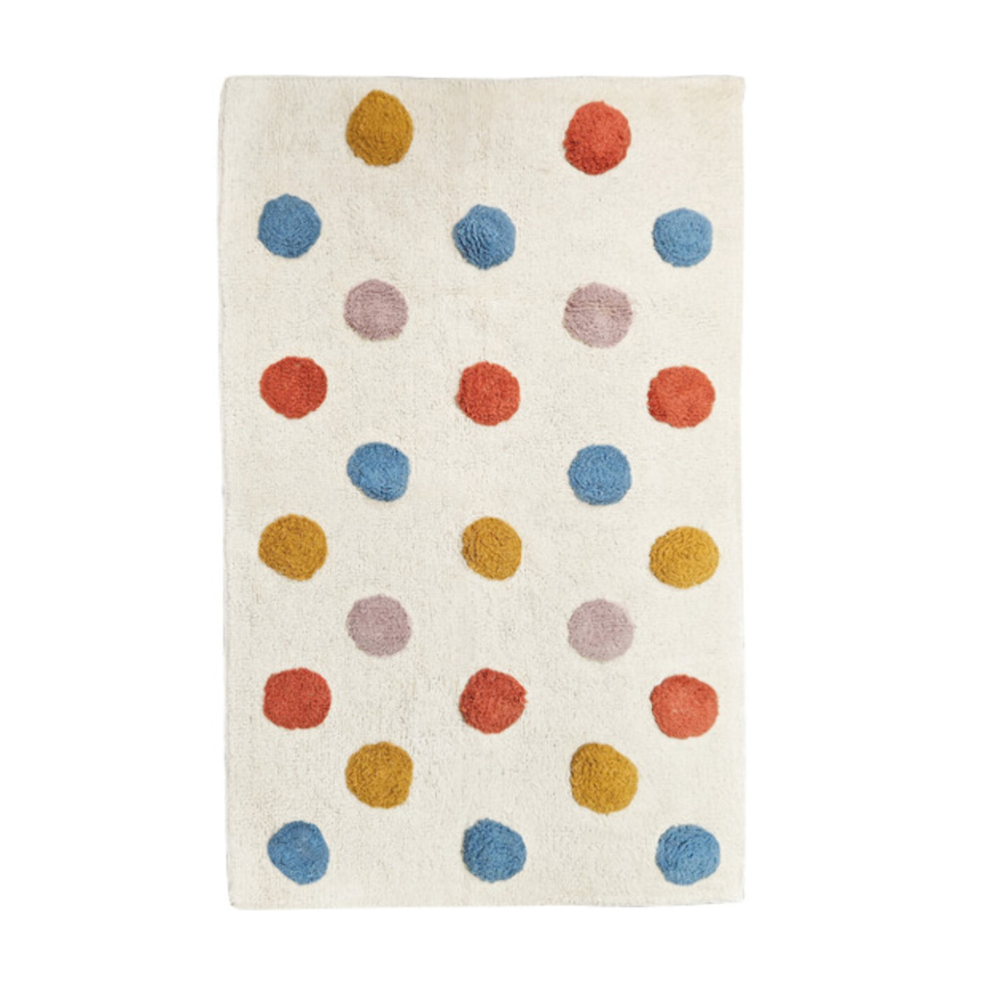 Tapis enfant rectangulaire petits poids multicolores 90x150 cm - PEES