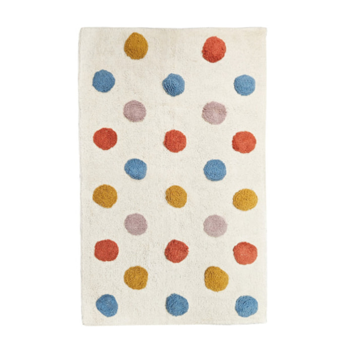 Tapis enfant rectangulaire petits poids multicolores 90x150 cm - PEES