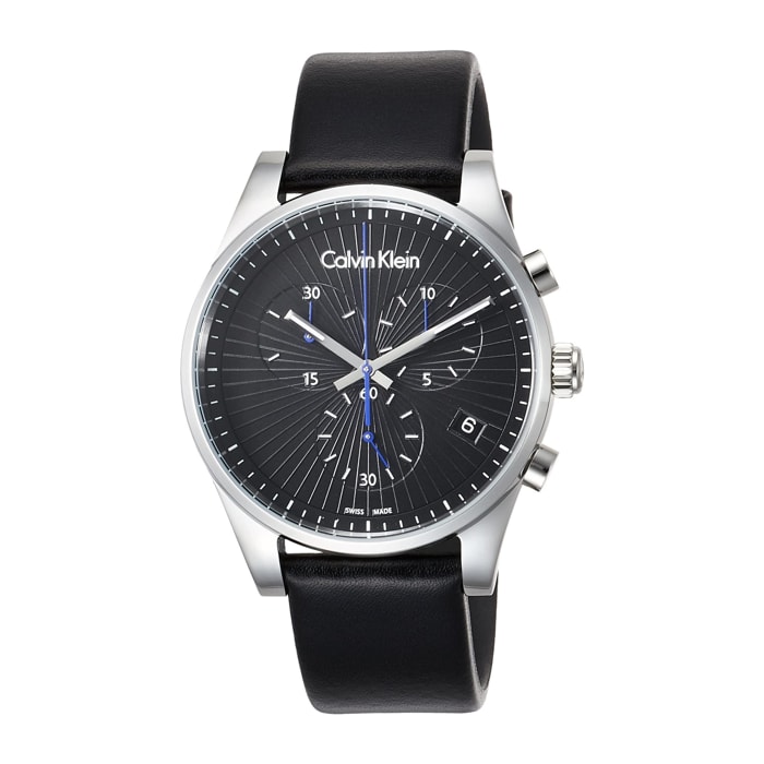 Orologio Calvin Klein STEADFAST Vera Pelle Nero