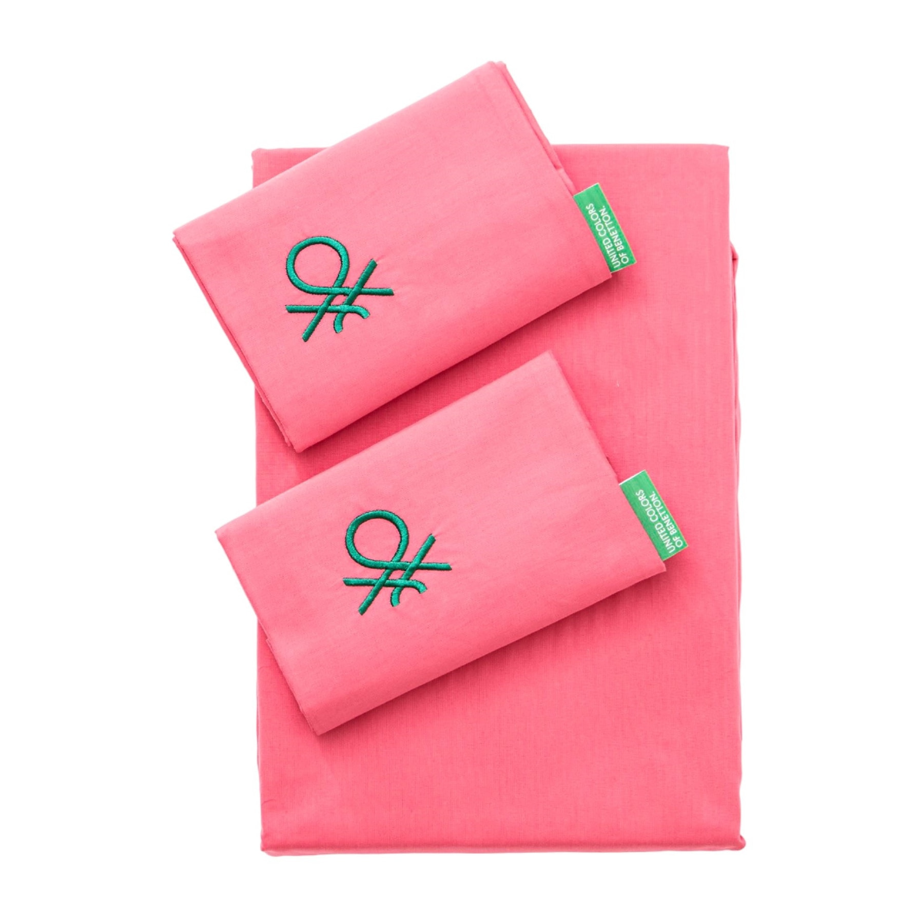 Set 4pzs sabana doble: sabana plana (240x280cm c/ dobladillo simple 5cm) + sabana bajera (160x200+40cm flap) + 2 funda de almohada (50x85cm) 100% alg