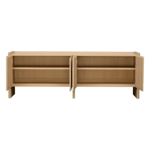 Meuble TV John rectangulaire 39,5x171cm 4 portes beige