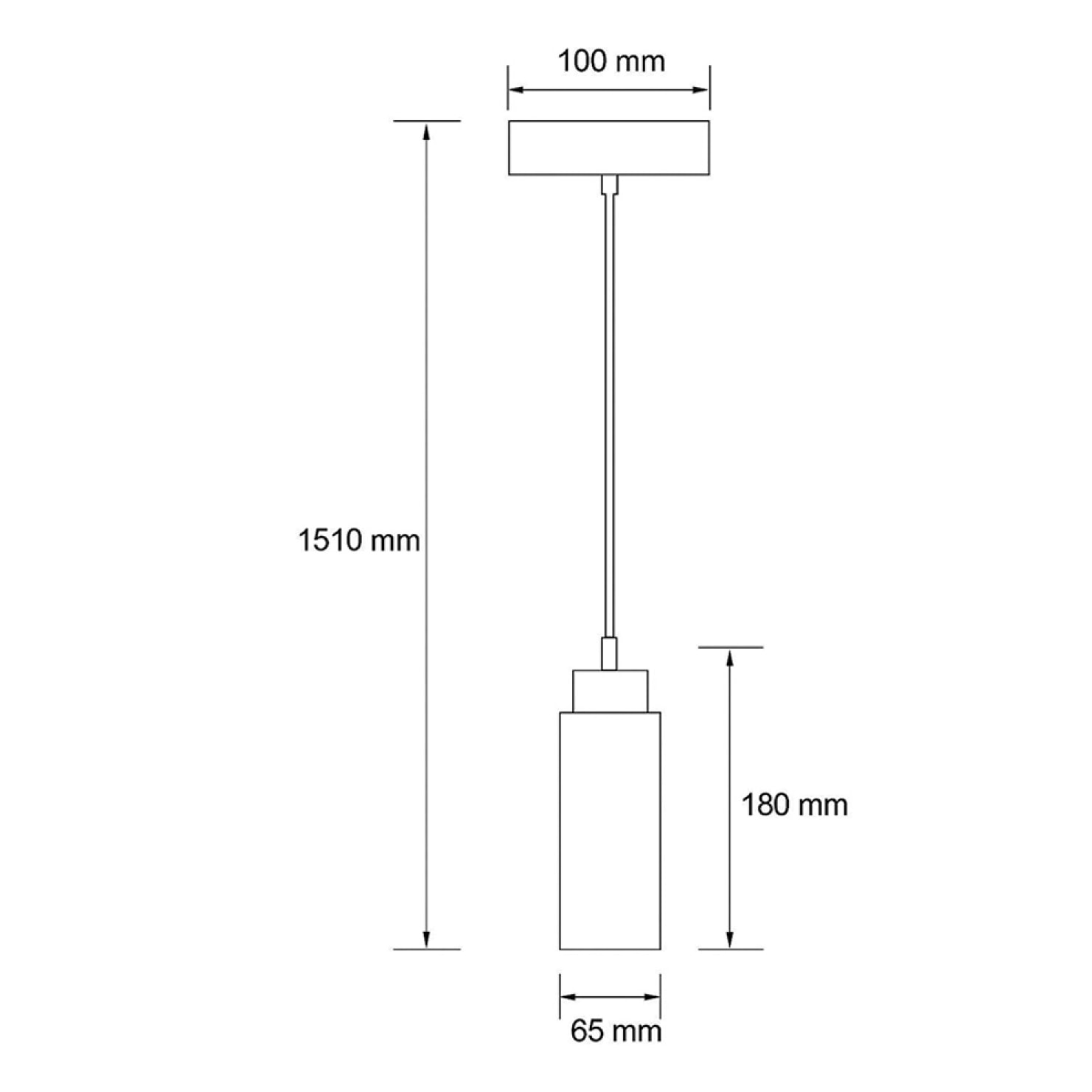 Suspension en travertin et bois effet noyer TIVOLI