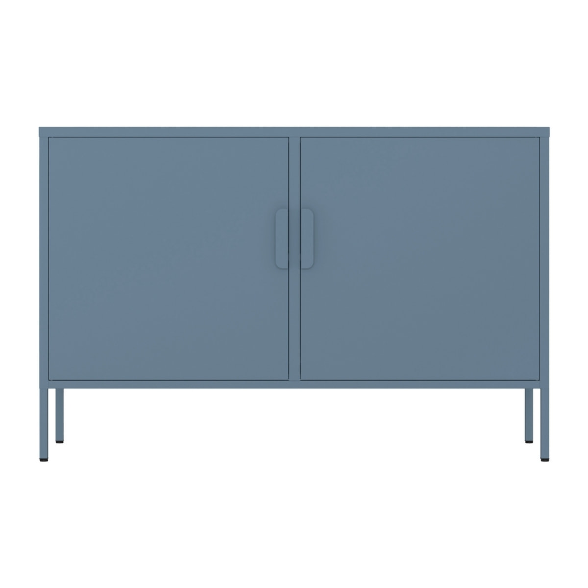 Credenza bassa in metallo 2 ante 100x40x72cm blu - Pop