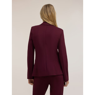 Motivi - Blazer monopetto in punto milano - Bordeaux