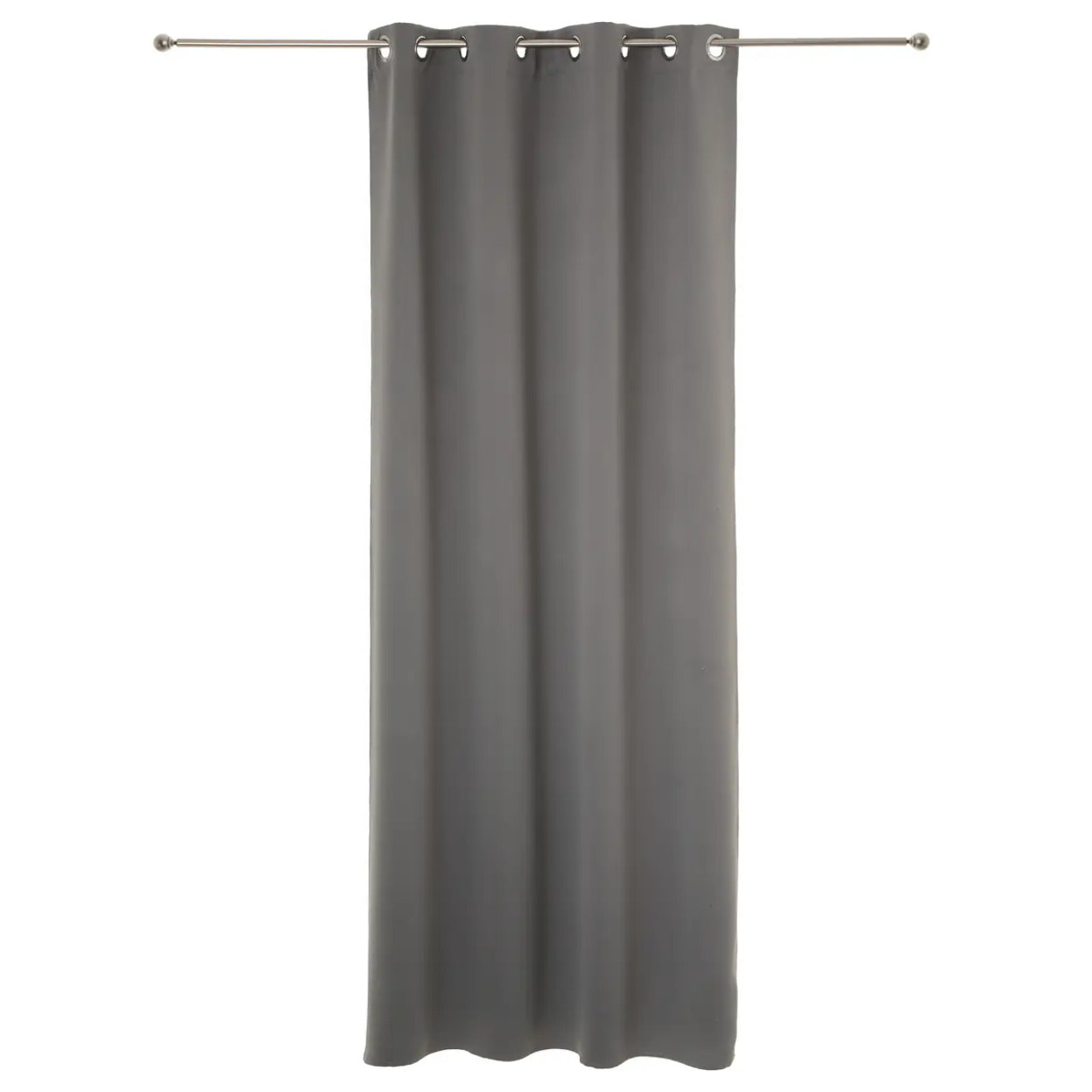 Lot de 2 rideaux occultants gris - 135x240 cm