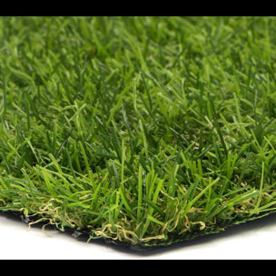 Prato Sintetico Manto Erboso Erba Finta Realistica Giardino 4 Sfumature di Colore Tappeto Erboso Sintetico Anti UV Atossico Drenante 20mm 1x10mt 10mq