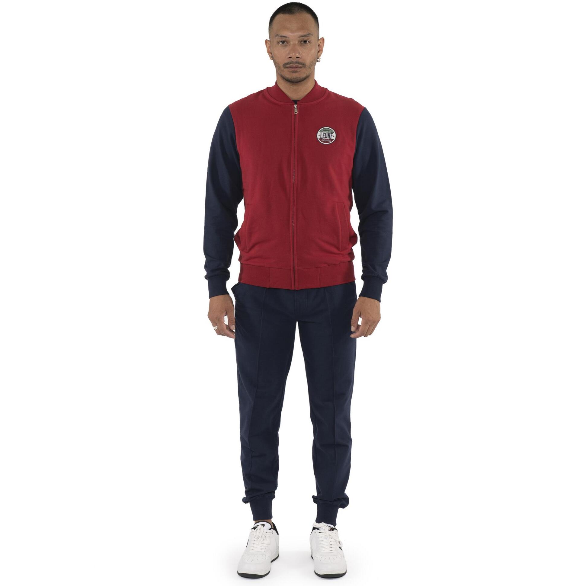 Tuta da uomo invernale con zip e colletto "Varsity"