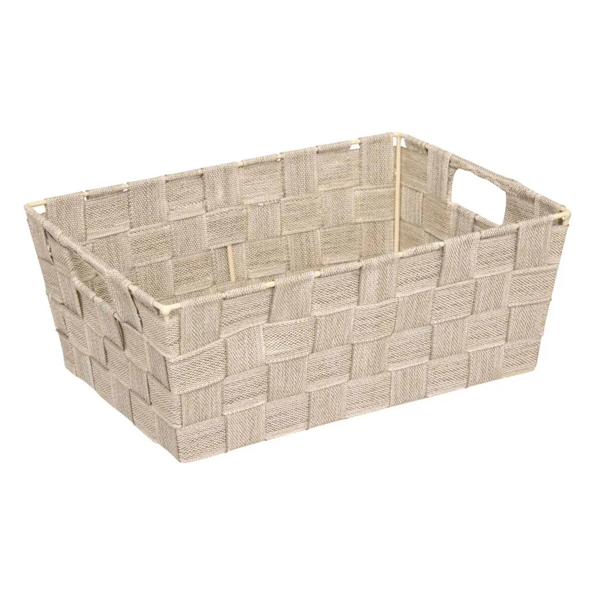 Panier Lise biseauté L28cm beige