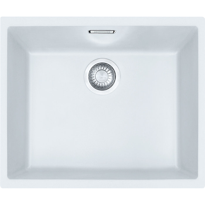 Set Sirius Evier sous plan 52.5x44cm Tectonite®, Blanc Artic + Mitigeur Grohe Monocommande SuperSteel (SID110-50B-DC1)