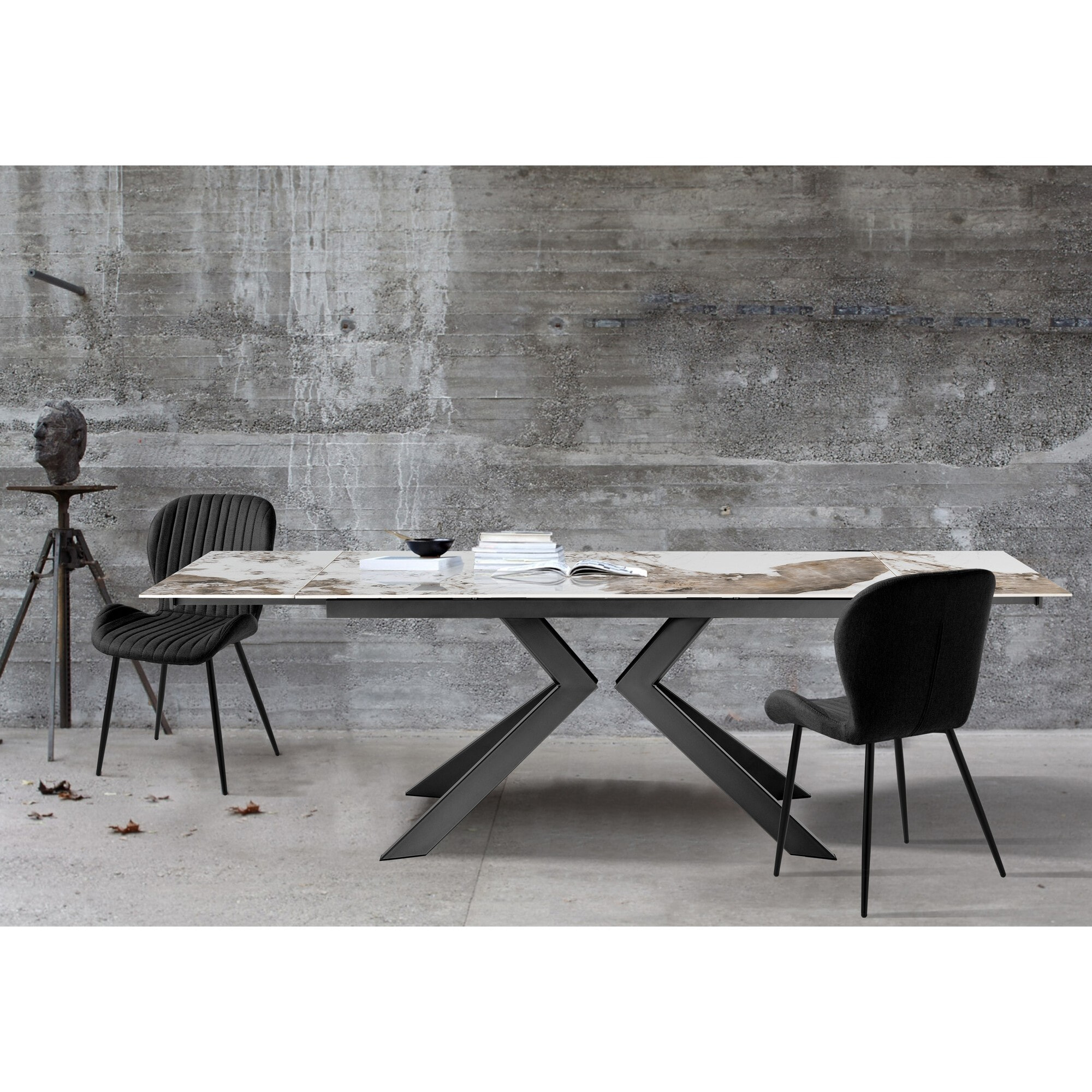 Tomasucci Table extensible STAR ONICE GREY