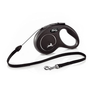 Laisse New Classic S Cord 5 m black Flexi CL10C5-251-S-20
