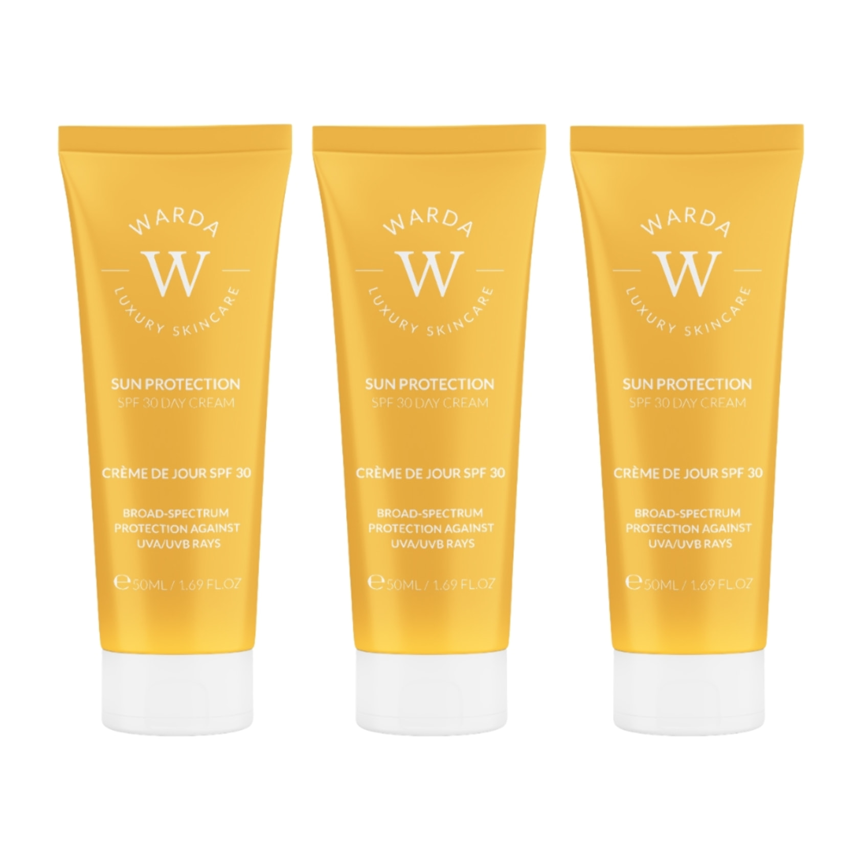 Trío de cremas de día con protección solar SPF 30