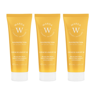 Trío de cremas de día con protección solar SPF 30