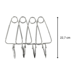 Lot de 8 pinces à escargots FM Professional Gourmet Edition