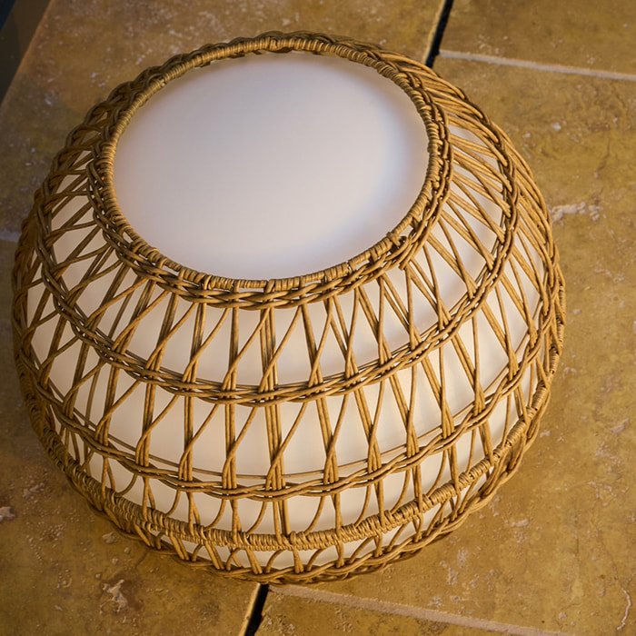 Habillage boule lumineuse 40cm polyrotin