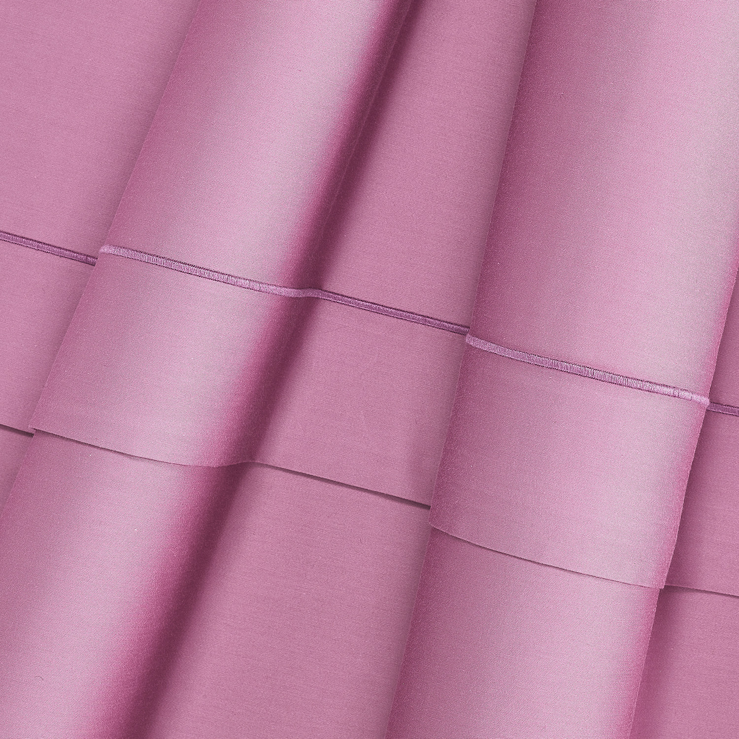 Completo letto in raso tinta unita malva opera