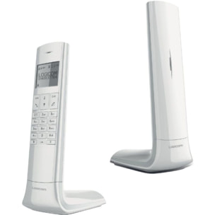 Téléphone sans fil LOGICOM Luxia Solo Blanc/Gris