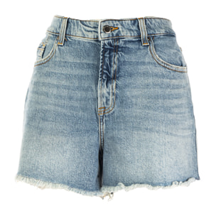 GAS pantaloncino donna light blue aut