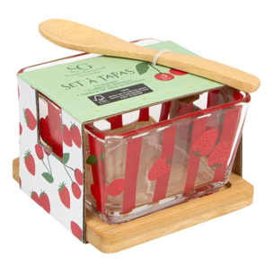 Set apéritif 3 coupelles Fruity