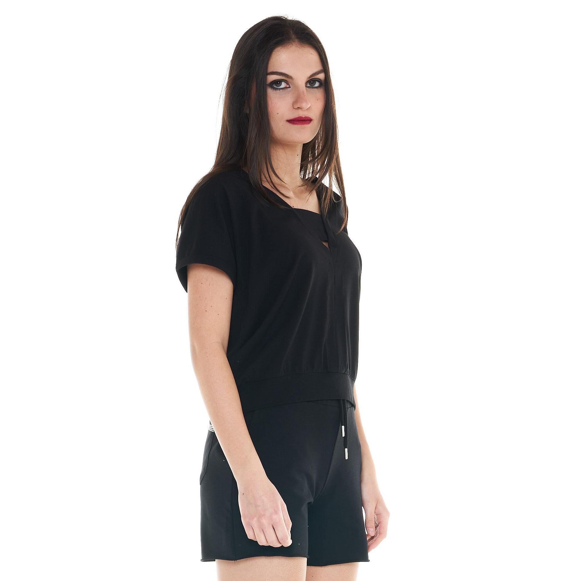 T-Shirt da donna scollata Cristal Shine