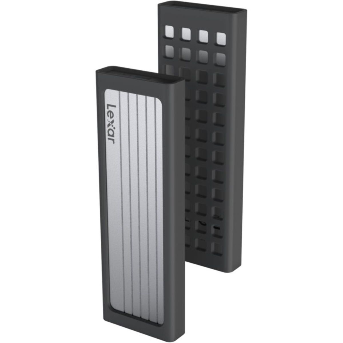 Disque dur SSD externe LEXAR 2To Finition alu + Rugged Bumper