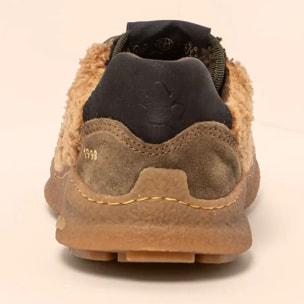 Zapatos N5435B MULTI MATERIAL MUESLI/ OROEL color Muesli