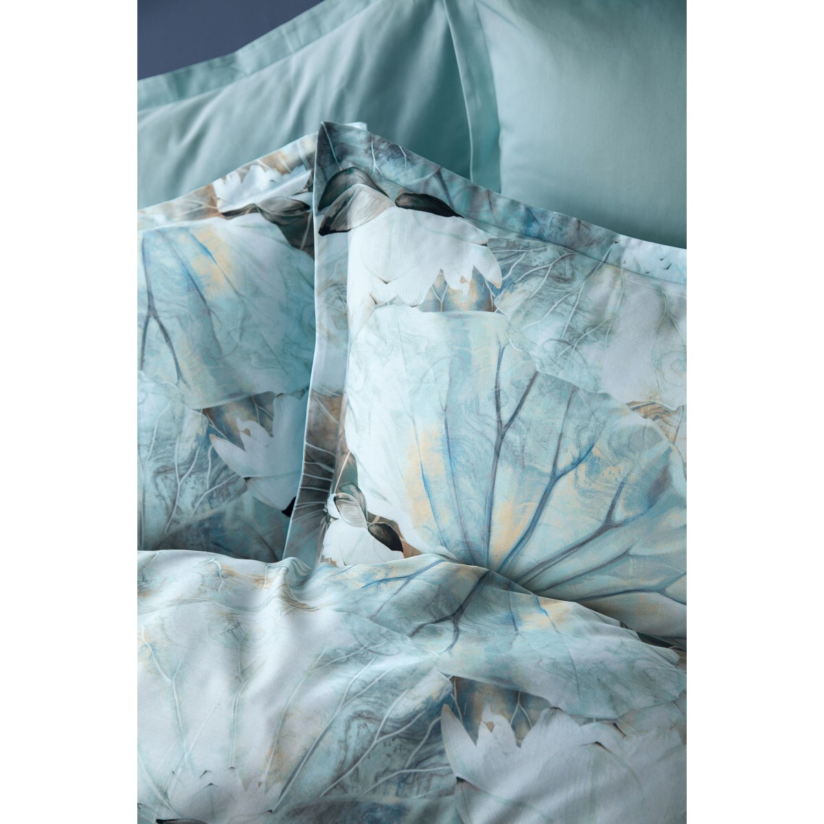 Parure housse de couette et taies oreiller 100% Satin de Coton imprimé