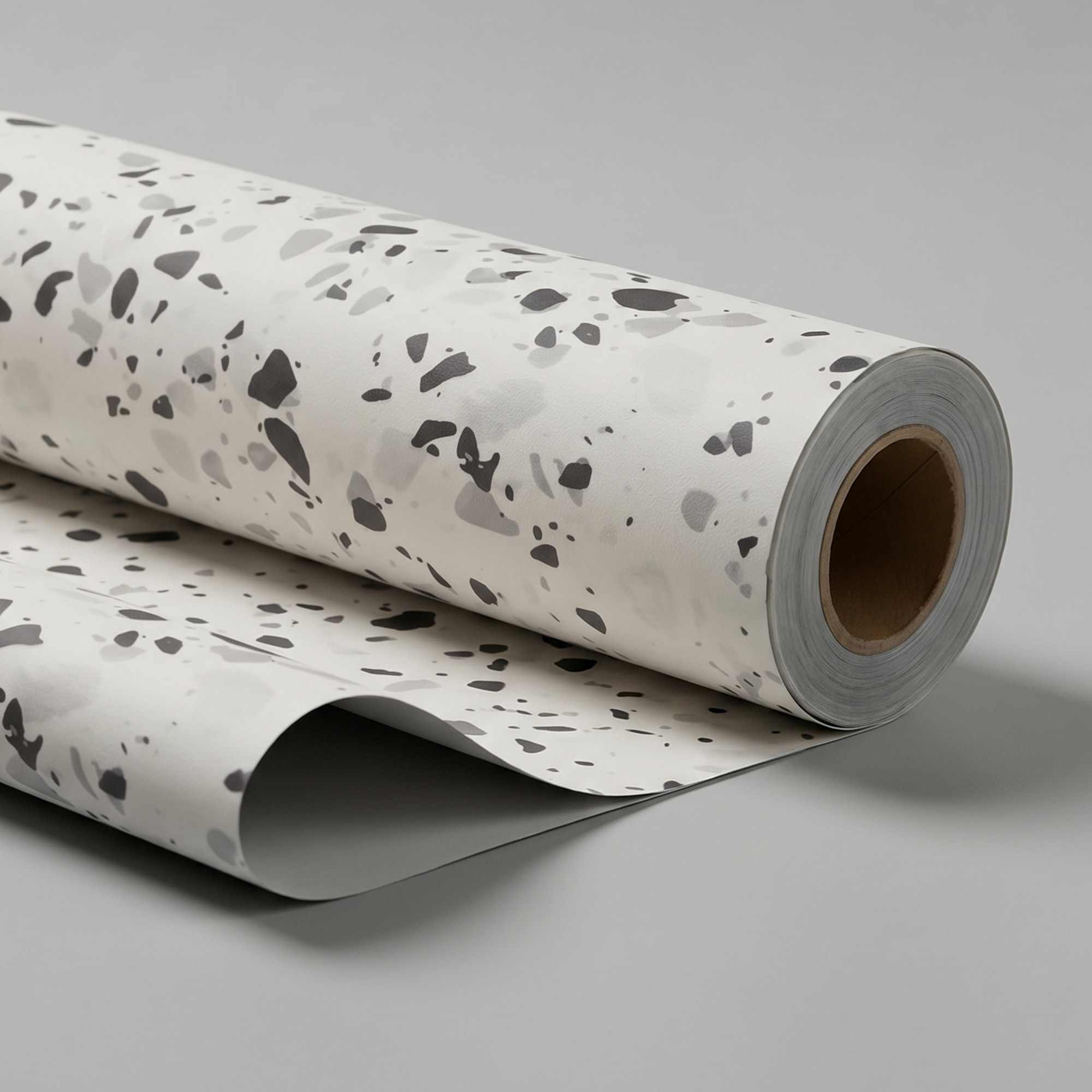 Rouleau adhésif sol terrazzo anti-dérapant étanche au mètre - Sticker Sol avec laminat de Protection en Plastique Anti-dérapant