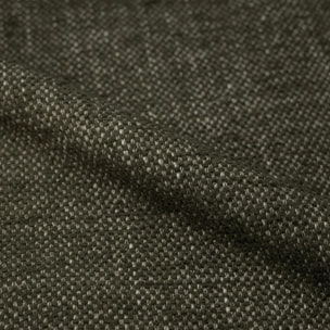 Lot de 2 chaises en tissu texturé vert kaki, pieds en métal - Aura