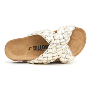 SANDALO CON ZEPPA BILLOWY DORATO