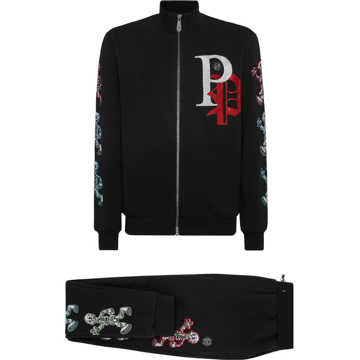 PHILIPP PLEIN Tracksuit: Hoodie & Trousers SKELETON