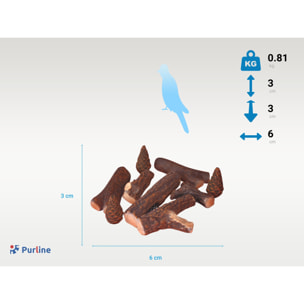 Bûches décoratives en fibre céramique pour cheminées à l'éthanol. 9 pièces