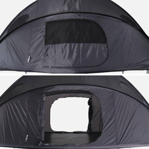 Tente de camping pour trampoline Ø430cm (filet intérieur et extérieur) polyester. traité anti UV. 2 portes. 4 fenêtres & sac de transport